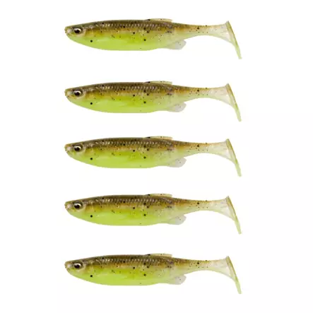 SG Fat Minnow T-Tail 7,5cm Green Pearl Y - Jigit ja jigipäät - 5706301769831 - 1
