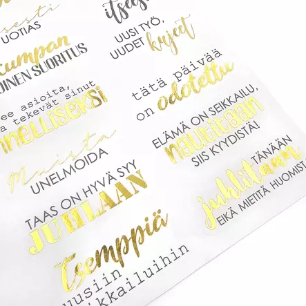 Washitarra Sanonnat musta/kulta - Tee-se-itse DIY - 6417715051571 - 2