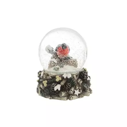 Winteria Lumisadepallo 65mm Punatulkku - Joulukoristeet - 6410416311951 - 1