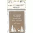 Askartelukuviot Jouluteksti natur 6kpl - Joulukorttiaskartelu - 6417715034611 - 1