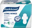 VUOKKOSET LONG WINGS 10 OHUTSIDE - Tamponit ja terveyssiteet - 6414100896151 - 1
