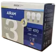AIRAM LED 470 lm E27 3kpl - Lamput ja polttimot - 6435200308641 - 2