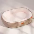 Lemmikkipeti soikea, reunoilla 60x50x12,5 cm – mukavuutta ja tyyliä lemmikin lepoon - Koiran pedit ja korit - 6438506014131 - 2
