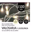 ULKOVALOSARJA 1500 LED lämmin valkoinen - Ulkovalosarjat - 6438159522861 - 1