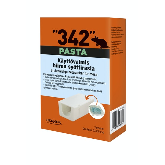342 SYÖTTIRASIA 2KPL, 25G PASTASYÖTTI - Sisätilojen torjunta-aineet - 6414505046991 - 1