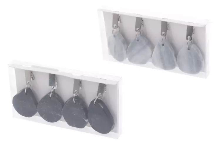 4Living Pöytäliinan Tuulipainot 4 kpl marmori lajitelma - Koriste-esineet - 6410412884961 - 1