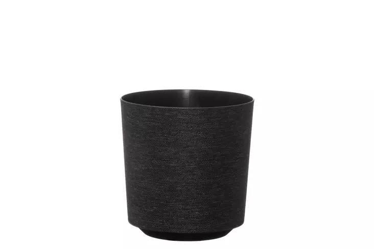 4Living Ruukku Gama Textil musta 19 cm - Kukkaruukut ja -amppelit - 6410416335391 - 1