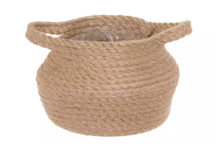 4Living Suojaruukku juutti 18 cm - Kukkaruukut ja -amppelit - 6410413324671 - 1