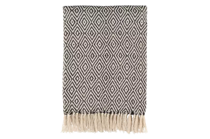 4Living Torkkupeitto Arianna 130x165 cm musta - Torkkupeitot - 6410416232591 - 1