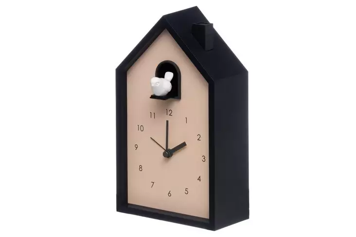 4Living Herätyskello Cuckoo musta - Herätyskellot - 6410416498171 - 1