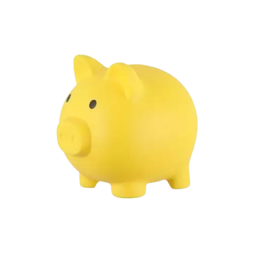 4Living Säästöpossu keltainen - Koriste-esineet - 6410416388731 - 1