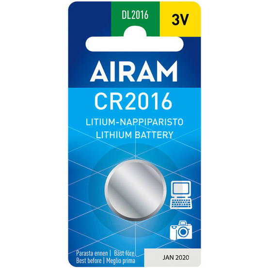 AIRAM CR2016, 3V 1BL - Nappiparistot - 6435200138101 - 1