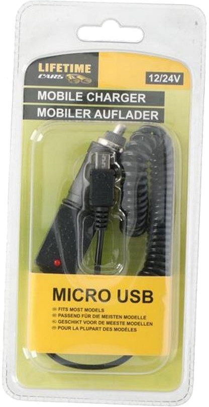 AUTOLATURI MICRO USB - Auton puhelintarvikkeet - 8711252299501 - 1