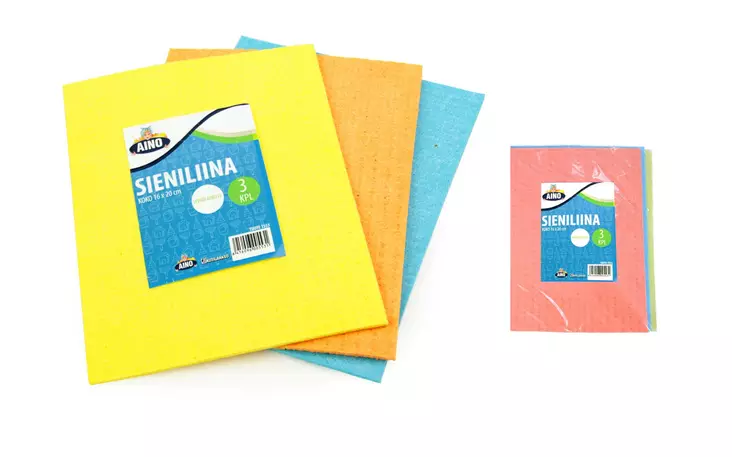 Aino sieniliina 20 x 16 cm 3 kpl - Siivousliinat ja -sienet - 6416096005531 - 1