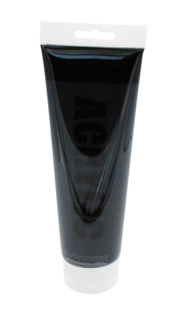 Akryyliväri 250ml musta - Taiteilijatarvikkeet - 6420616790791 - 1