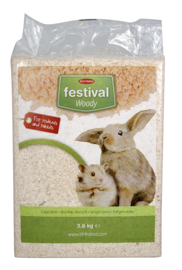 Best Friend Festival Woody jyrsijän puru 3,6 kg - Heinät ja kuivikkeet - 5700551360091 - 1