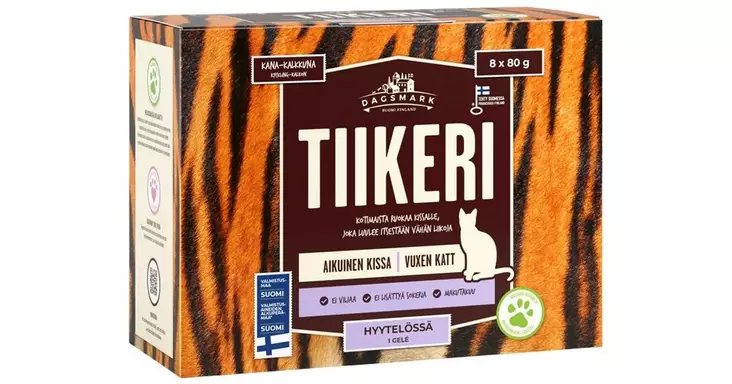 DAGSMARK TIIKERI 8-PACK hyytelössä - Kissan märkäruoka - 6430066381821 - 1
