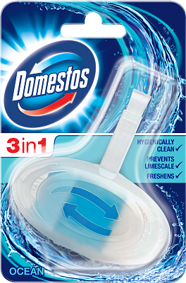 Domestos WC-raikastin 3in1 Ocean 1 kpl - WC:n puhdistus ja putkenavaajat - 8712561874731 - 1
