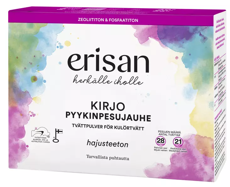 ERISAN KIRJO 1KG PYYKINPESUJAUHE - Pyykinpesuaineet  - 6417964578201 - 1