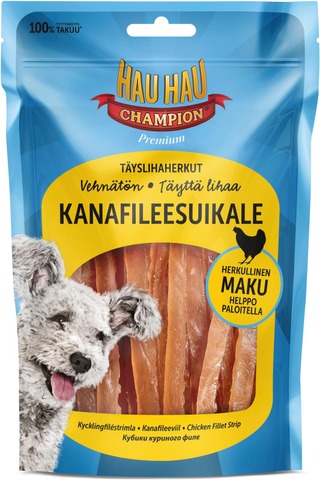 HHC Täyslihaherkut - Kanafileesuikale 100g - Koiran makupalat - 6430043027391 - 1