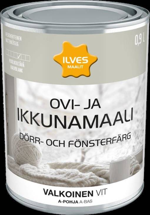 ILVES OVI JA IKKUNA A-POHJA VAL 0,9 - Kalustemaalit - 6430026958841 - 1