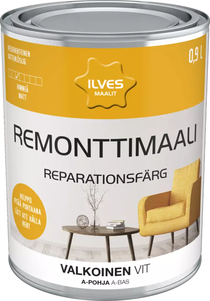 ILVES REMONTTIM.A-POHJA VALK. 0,9L - Sisämaalit - 6430026951101 - 1