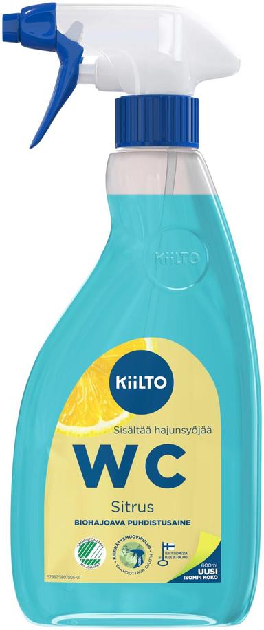 KIILTO WC- SPRAY SITRUS 600ml - WC:n puhdistus ja putkenavaajat - 6417964579871 - 1