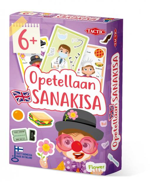 KORTTIPELI OPETELLAAN SANAKISA - Pöytä- ja lautapelit - 6416739593111 - 1