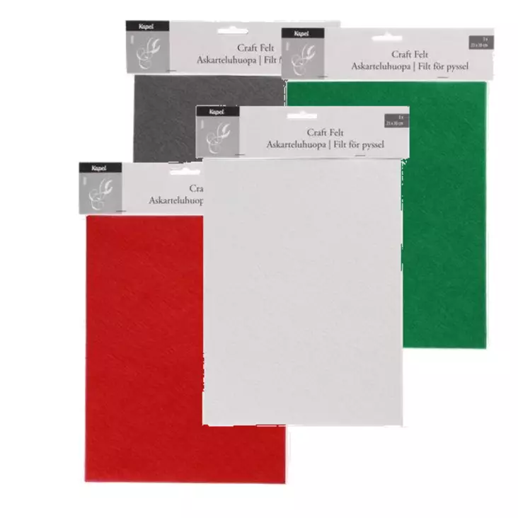 Kapel Askarteluhuopa 23 x 30 cm joulun värit lajitelma - Tee-se-itse DIY - 6410416203591 - 1