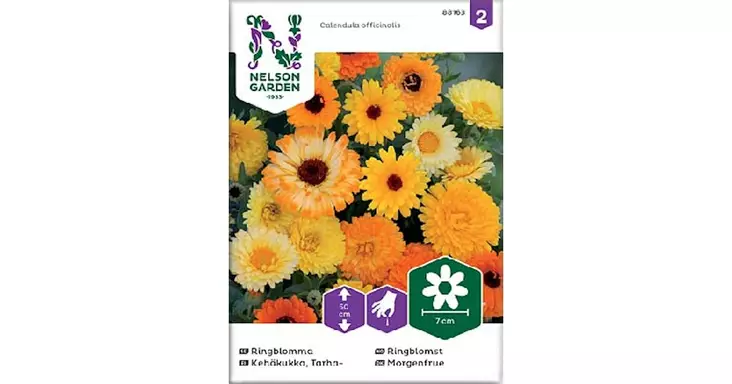 Kehäkukka, Tarha-, väriseos - Kukkien siemenet - 7312600881631 - 1