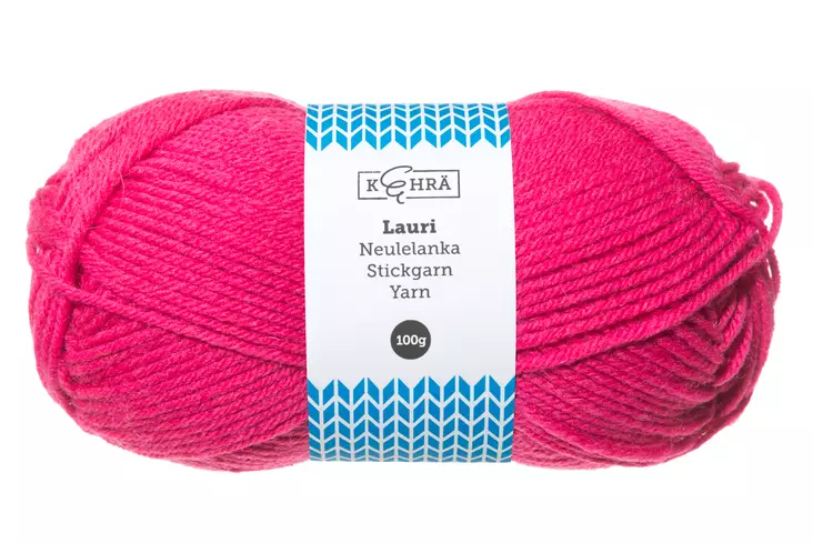 Kehrä Lauri Neulelanka pinkki 100 g - Neulelangat ja virkkuulangat - 6410412714411 - 1