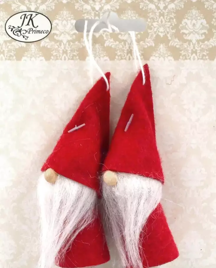 Koristepukit punainen 2kpl - Joulukorttiaskartelu - 6417715040001 - 1