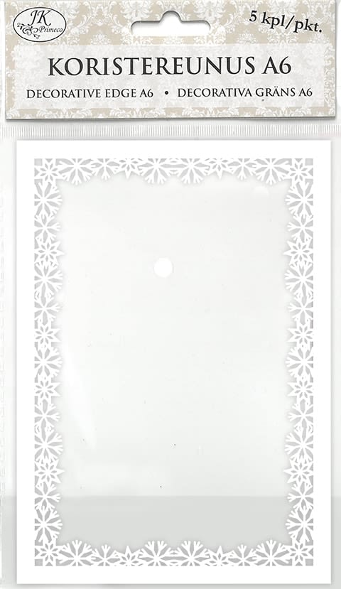 Koristereunus A6 Lumihiutale valk 5kpl - Tee-se-itse DIY - 6417715069361 - 1