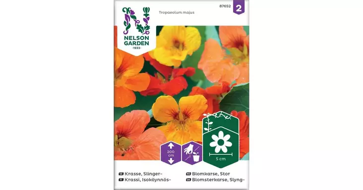 Krassi, Isoköynnös-, väriseos - Kukkien siemenet - 7312600876521 - 1