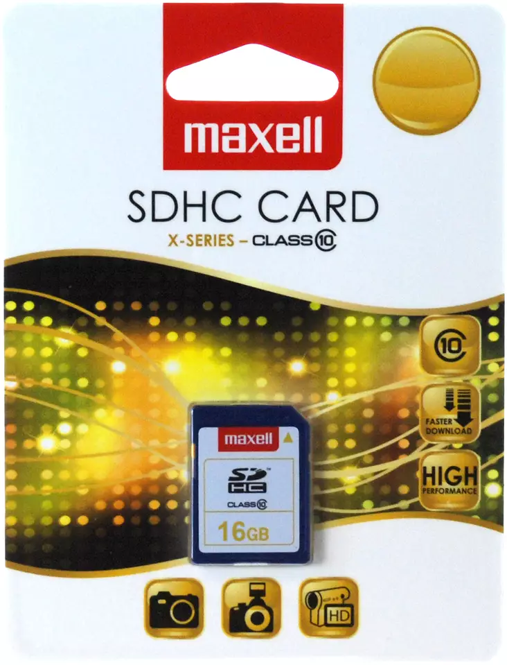 Maxell SDHC 16GB X-SERIES CLASS 10 - Tallennusvälineet - 4902580725761 - 1