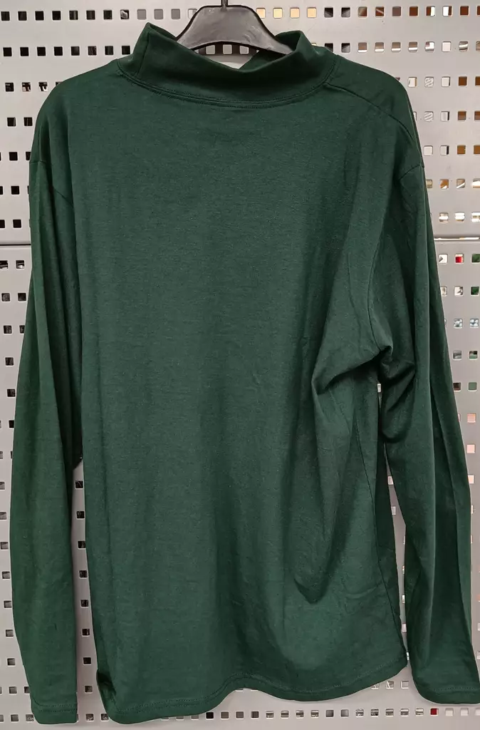 Miesten pitkähihainen poolopaita Turtle neck 2XL tummanvihreä - Miesten pitkähihaiset paidat - 6419285028861 - 2