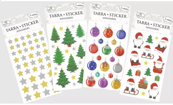 Minitarra-arkki Jouluaihe 2ark - Joulukorttiaskartelu - 6417715031801 - 1