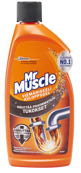 Mr Muscle Viemärigeeli 500 ml - WC:n puhdistus ja putkenavaajat - 5000204810721 - 1