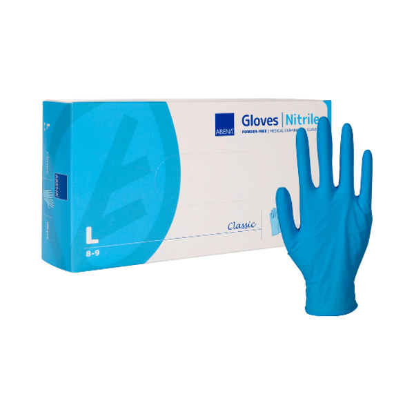 NITRIILIKÄSINE ABENA L-KOKO 100KPL/LTK - Suojavaatteet, -käsineet ja -tarvikkeet - 5703538455681 - 1