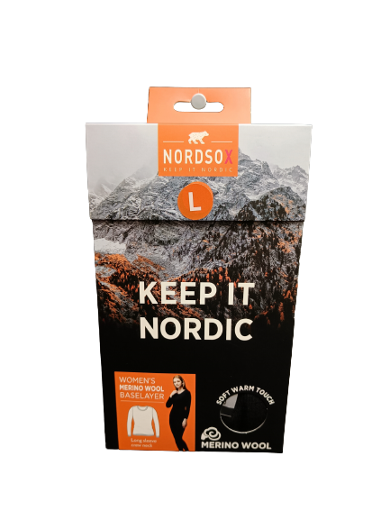 Naisten pitkähihainen merinovilla-aluspaita XL - Pitkät alushousut ja kerrastot - 6438159900171 - 1