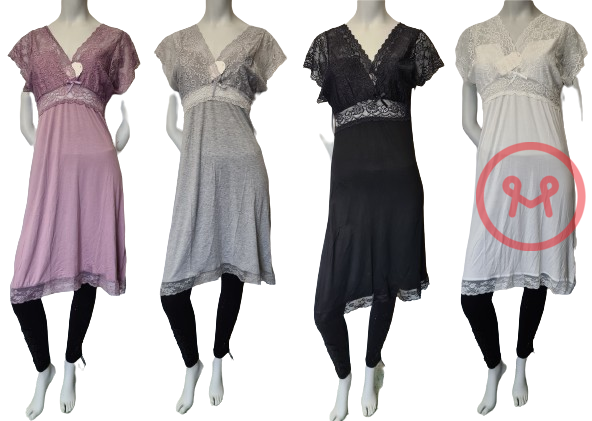 N pitsisomisteinen yöpaita - Naisten yöasut ja pyjamat - 6438159382731 - 1