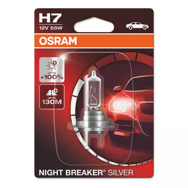 OSRAM H7 NIGHT BREAKER 100% - Auton polttimot - 4052899992511 - 1