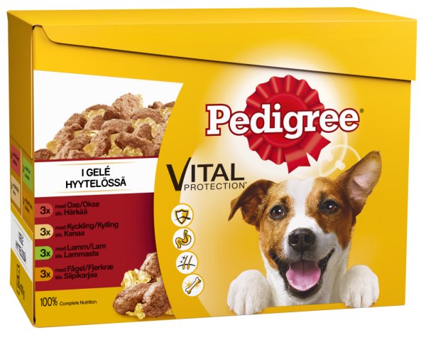 PEDIGREE HYYTELÖLAJITELMA 12 X 100g - Koiran märkäruoat - 5900951249341 - 1