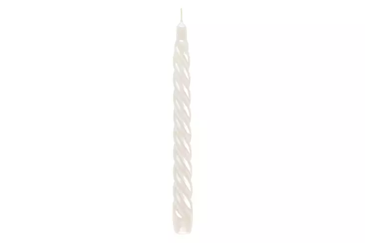 Polar Antiikkikynttilä kierteellä helmiäisvalkoinen 23 cm - Kruunukynttilät ja antiikkikynttilät - 6410412048431 - 1