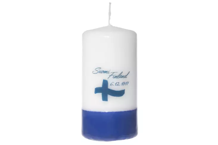 Pöytäkynttilä Suomi 6x12 cm - Pöytäkynttilät ja tuoksukynttilät - 6410412963321 - 1