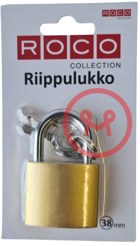 RIIPPULUKKO 38 MM - Riippulukot - 6438159267021 - 1