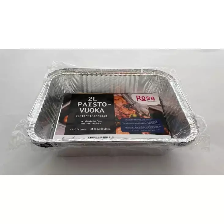 ROSA PAISTOVUOKA + KANNET 2 L 5kpl - Foliot ja paistopussit - 6418055011621 - 1