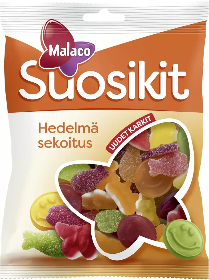 SUOSIKIT 230G HEDELMÄ MAKEISSEKOITUS - Makeispussit, -patukat ja tikkarit - 6420256015261 - 1