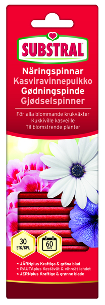 Substral Kasviravinnepuikko kukkiville kasveille 30 kpl - Sisäkasvien lannoitteet ja ravinteet - 5707441000211 - 1