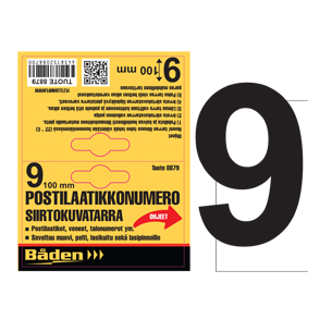 TARRANUMERO 9 - Talonnumerot ja talokirjaimet - 6438152088791 - 1